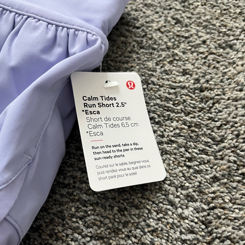 Lululemon Calm Tides Lined Running Short 2.5” - Picture 2 of 2